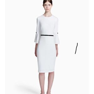 Black and White bell sleeve Calvin Klein dress